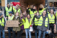 Gele hesjes in Nijmegen