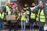 Gele hesjes in Nijmegen