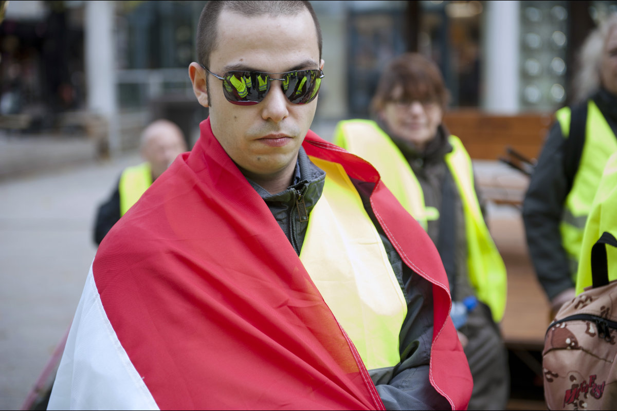 Gele hesjes in Nijmegen
