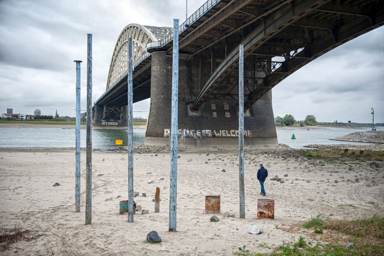 Laag water Nijmegen okt 2018