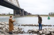 Laag water Nijmegen okt 2018